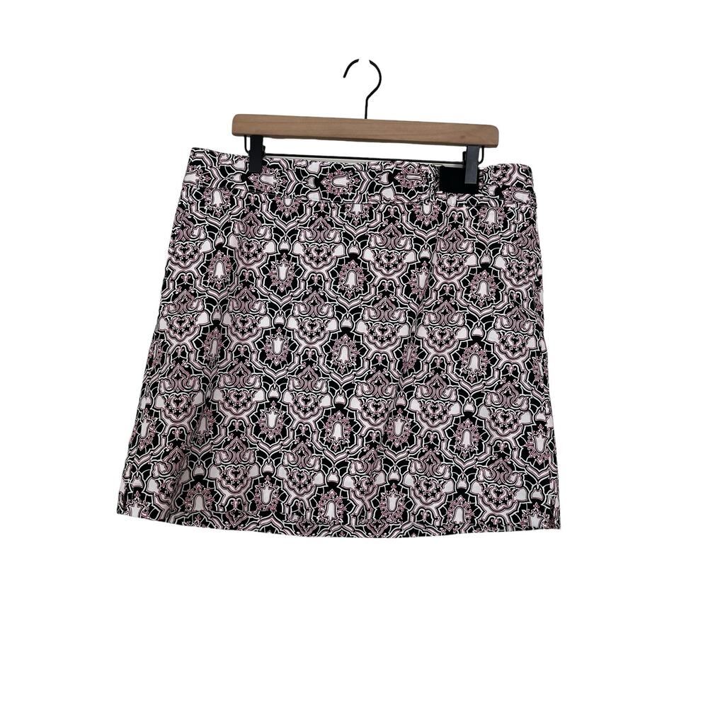 Lizgolf Womans Black Pink White Design Golf Skort Size 16